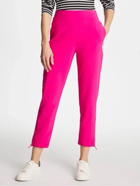 Chico’s Zenergy UPF Bungee Crop Pant Hot Pink Size 1 (US 8)